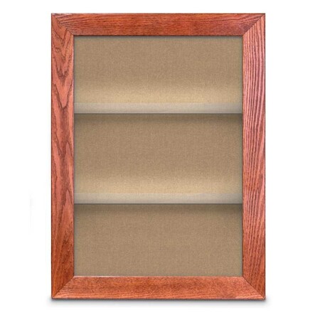 United Visual Products Outdoor Enclosed Combo Board, 42"x32", Black Frame/Black Porc & Buff UVCB4232ODB-BLKPORC-BUFF